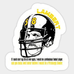 Lambert, badass Pittsburgh LB Sticker